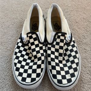 Black Checkered Vans